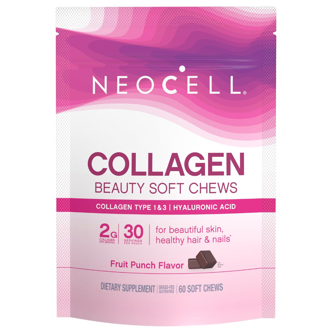 Neocell Collagen Beauty Soft Chews, Fruit Punch, 60 Count