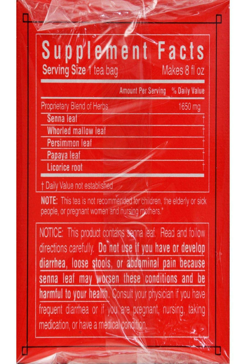 Triple Leaf Tea Super Slim Herbal Tea, 20 Count