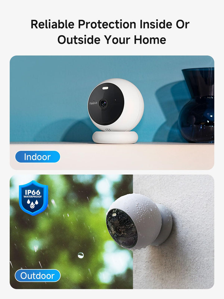 Noorio Wireless Security Camera B210SE, 2K, 32GB