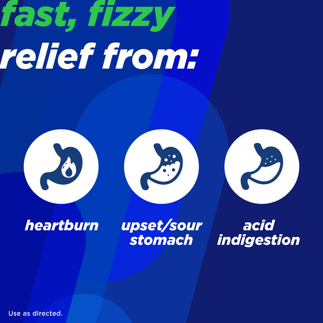 Alka-Seltzer Heartburn Relief Effervescent Tablets, Lemon Lime, 36 Count