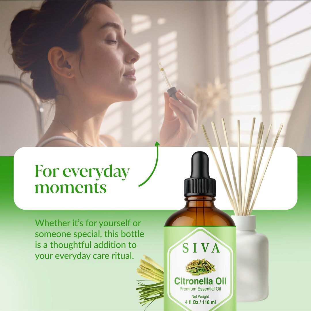 Siva Organics Citronella Essential Oil, 4 fl oz