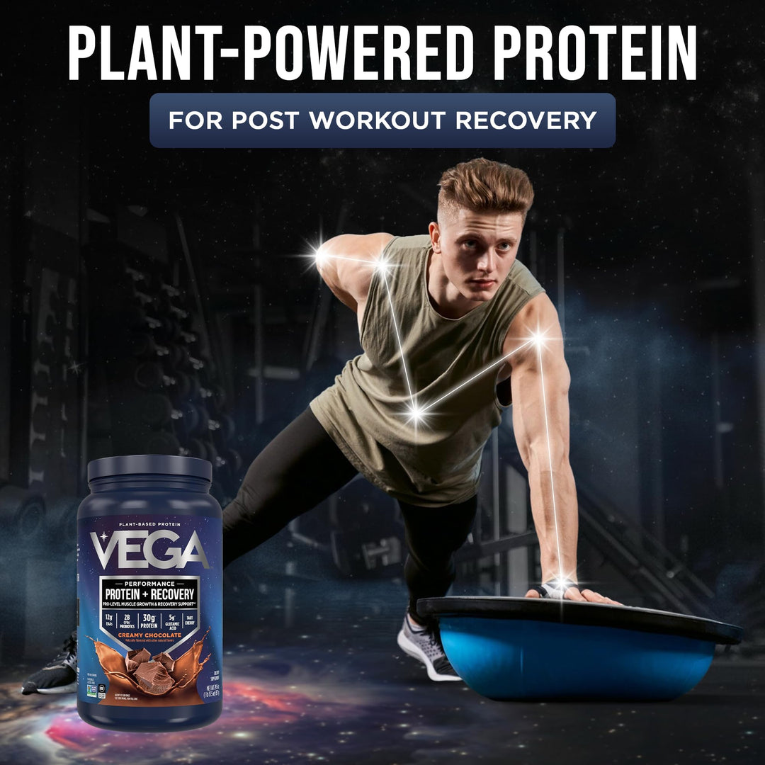 Vega Protein Plus Recovery, Chocolate, 28.8 oz