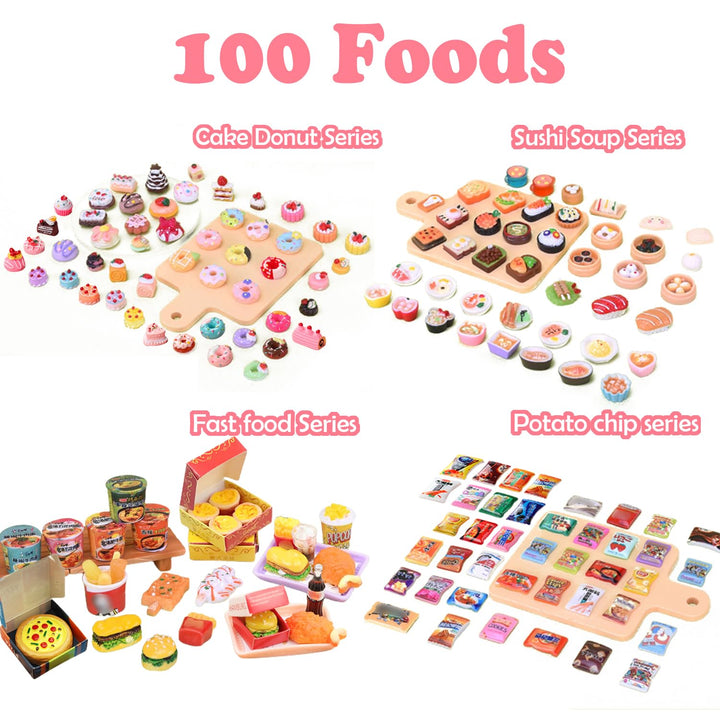 HOLABONITA Miniature Food and Drink Bottles, 150 Count