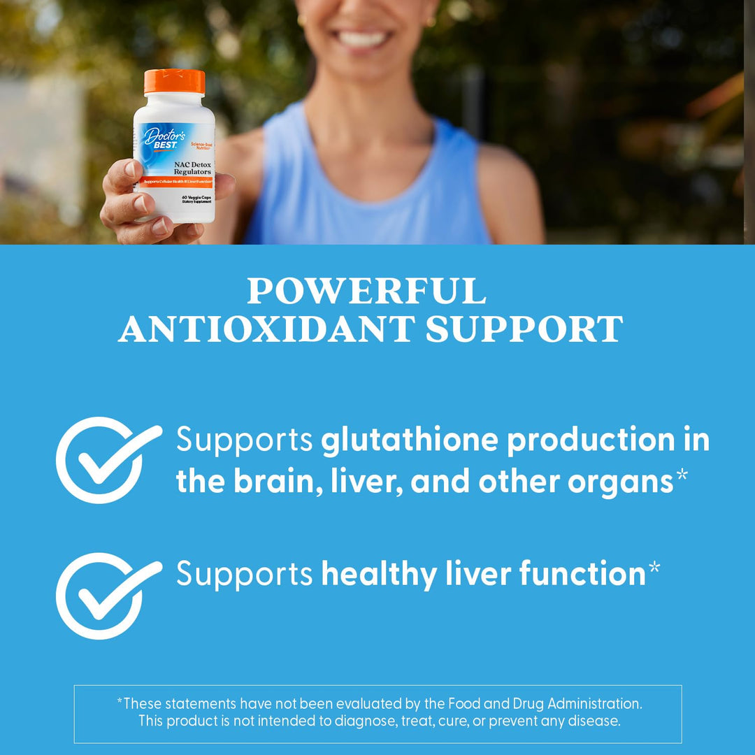 Doctor's BEST NAC Detox Regulators, 60 Count