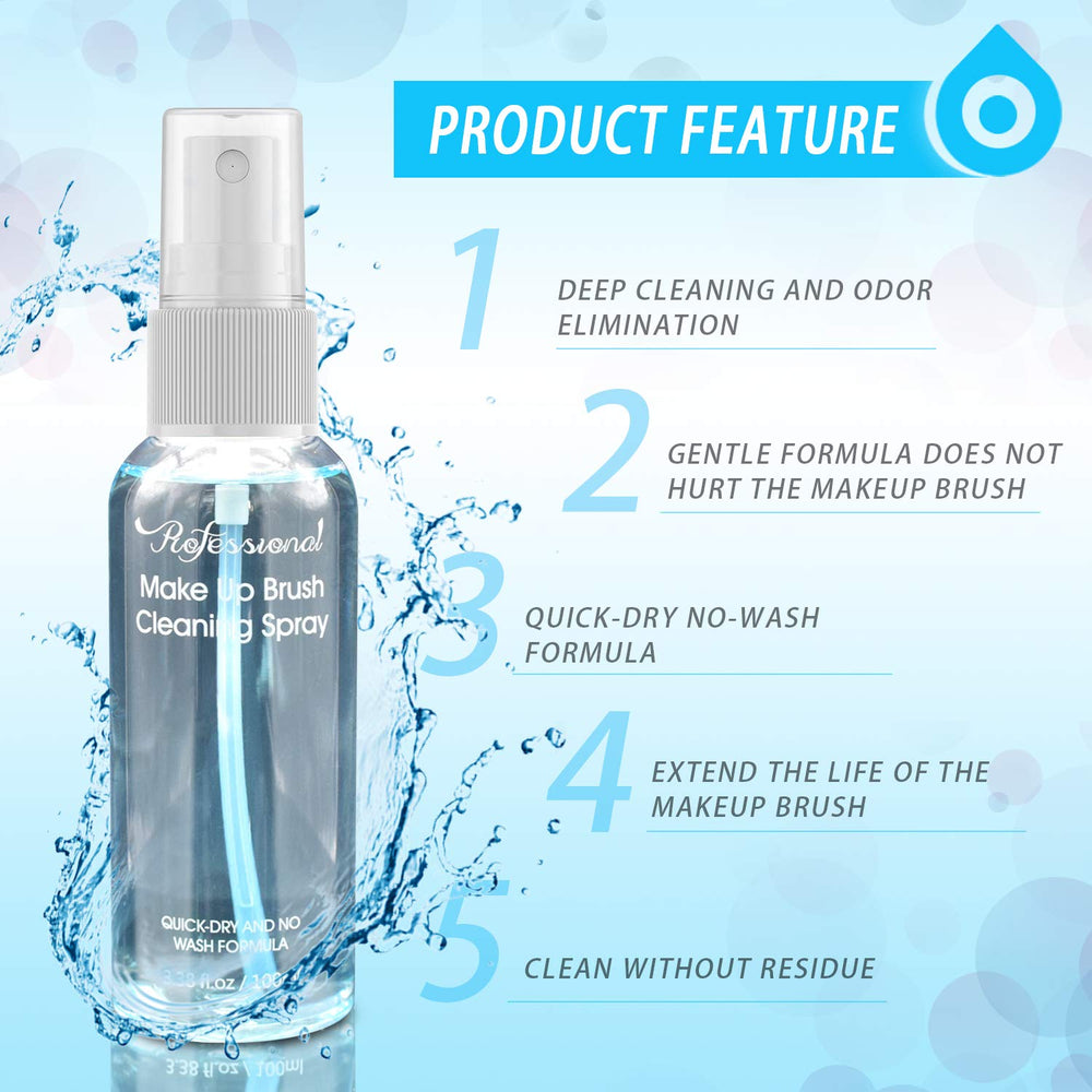 Felico Makeup Brush Cleaner Spray, 3.38 oz