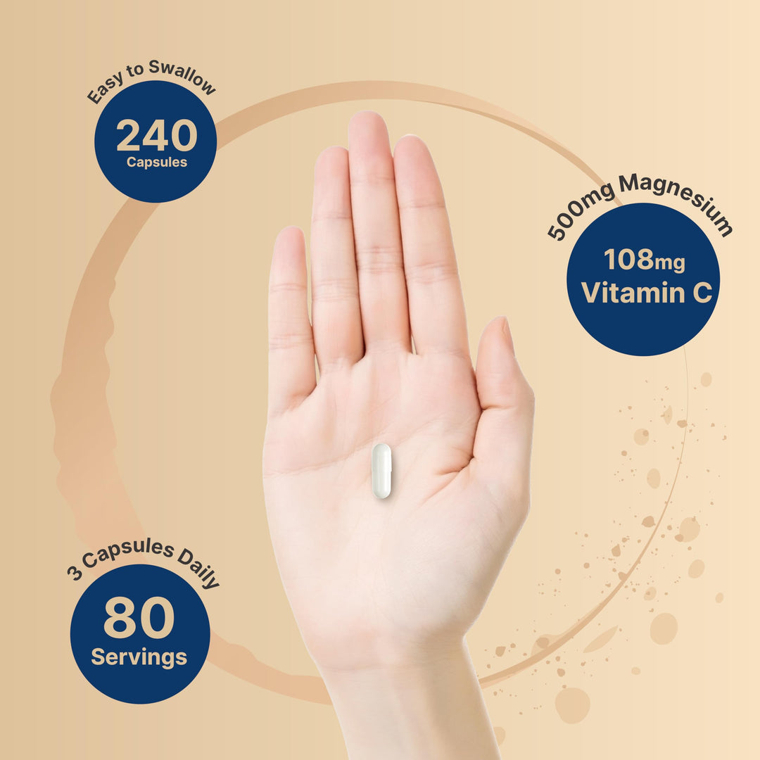 NatureBell Magnesium Citrate 500mg, 240 Count
