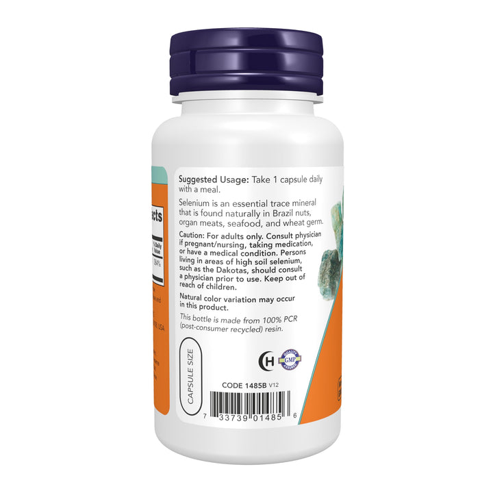 NOW Selenium 200 mcg, 90 Count