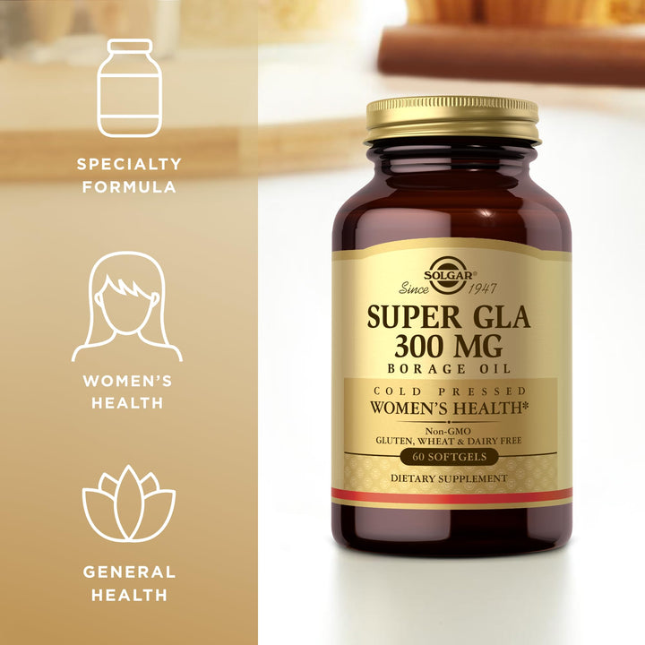 Solgar Super GLA 300 mg, 60 Count