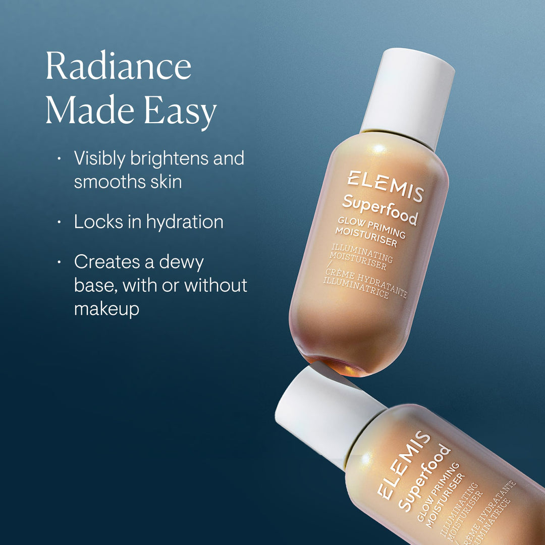 ELEMIS Superfood Glow Priming Moisturiser, Beige, 1 oz