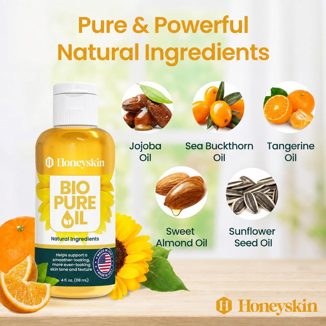 Honeyskin Bio Pure Skincare Oil, 4 oz