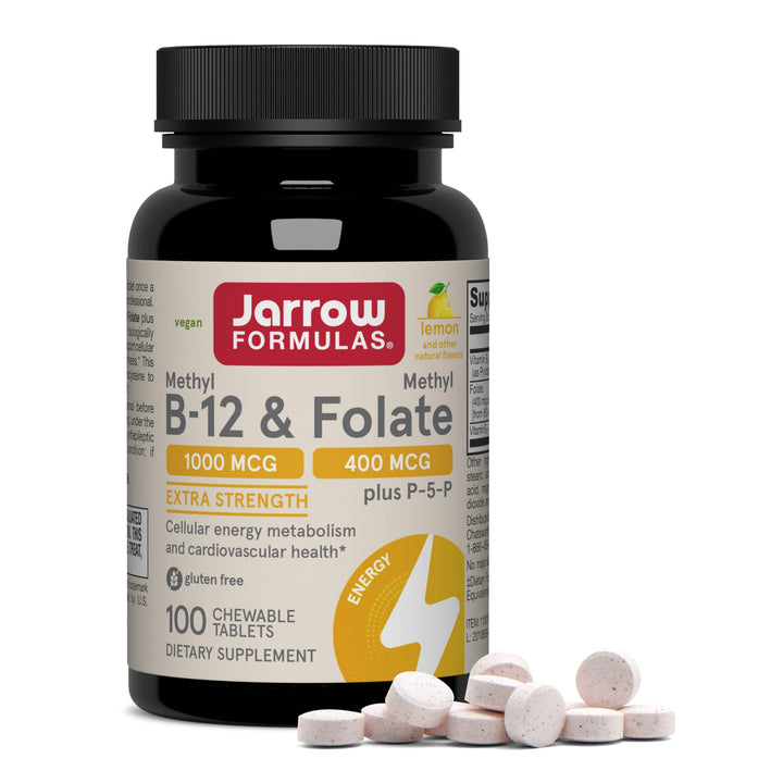 Jarrow Formulas Methyl B-12 & Methyl Folate, 100 Count