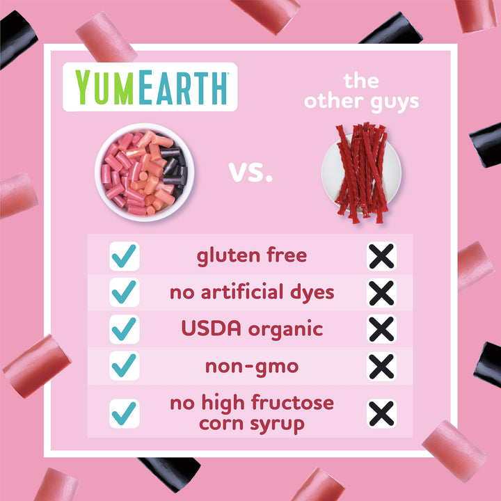 YumEarth Organic Pomegranate Licorice Snack Packs, 5 oz
