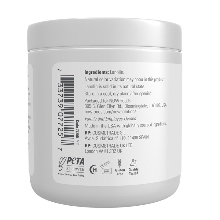 NOW Solutions Pure Lanolin Skin Protectant, 7 oz
