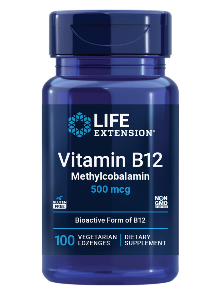 Life Extension Vitamin B12, 500 mcg, 100 Count