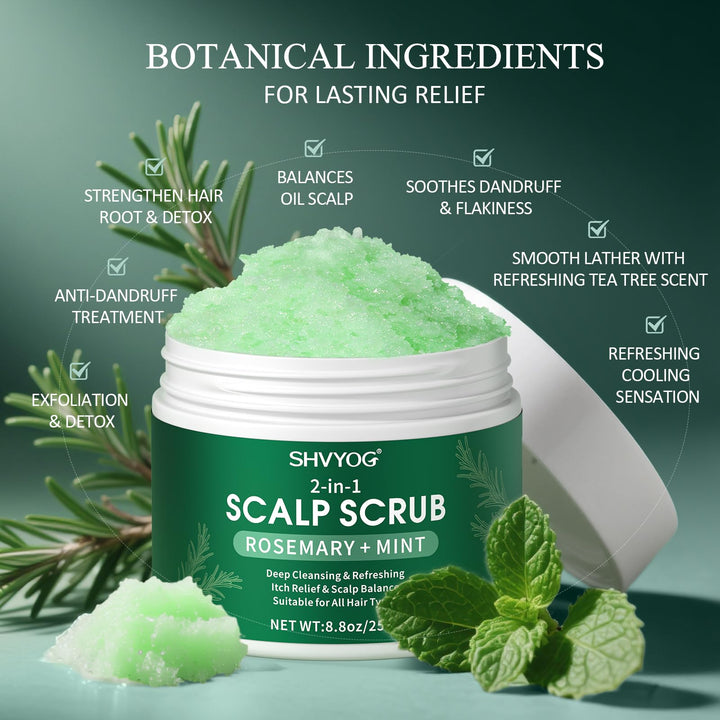 SHVYOG Scalp Scrub, Anti-Dandruff Rosemary Exfoliator