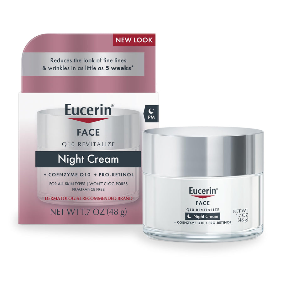 Eucerin Q10 Anti-Wrinkle Night Cream, 1.7 oz