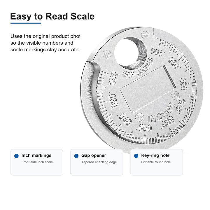 P1TOOLS Spark Plug Gap Gauge, 1 Count