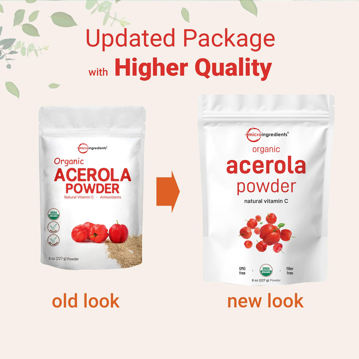 Micro Ingredients Acerola Cherry Powder, Organic, 8 oz