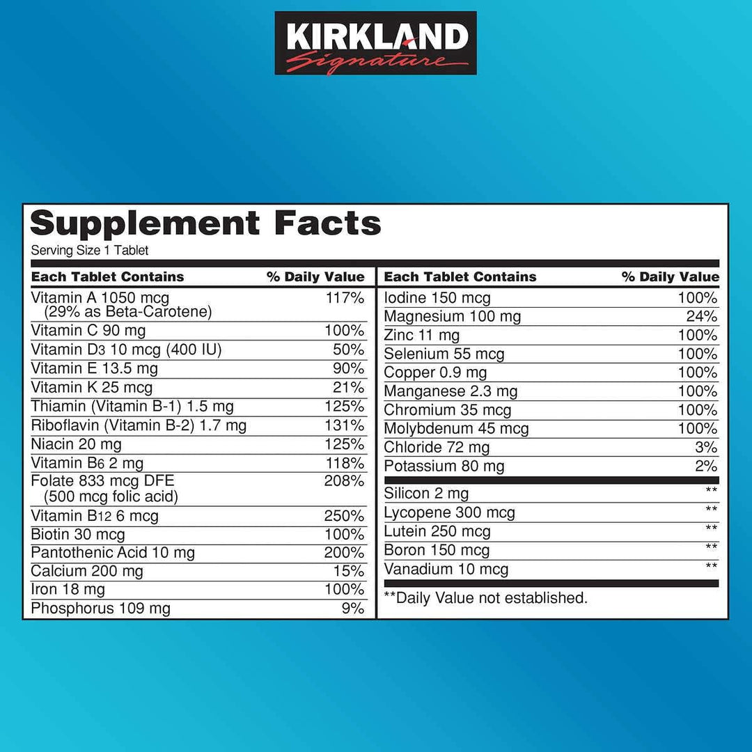 KIRKLAND Signature Daily Multi, 500 Count