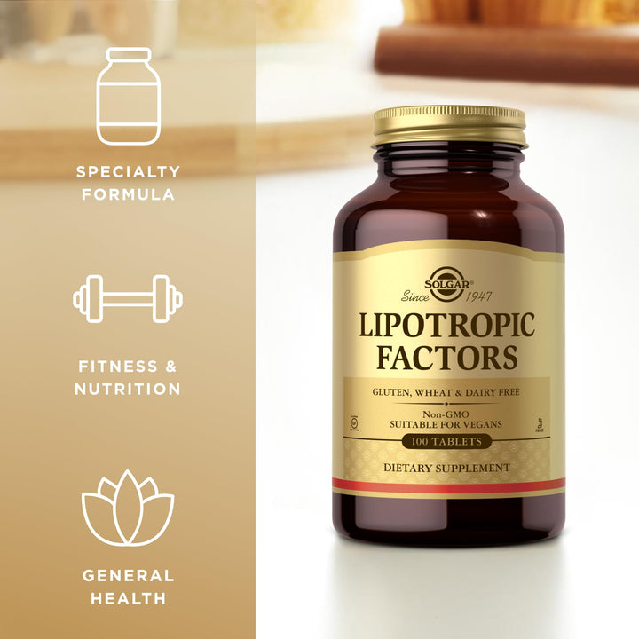 Solgar Lipotropic Factors Tablets, 100 Count