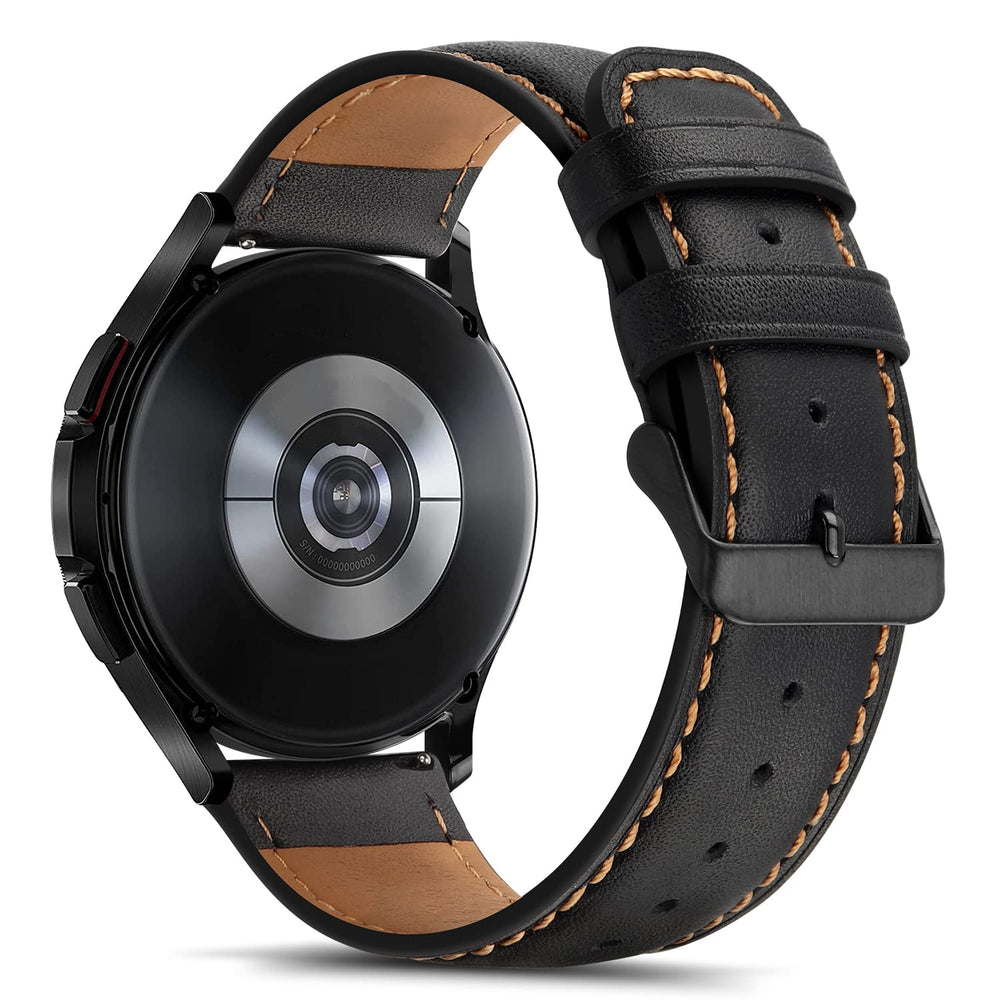 Tasikar Leather Watch Strap, Black