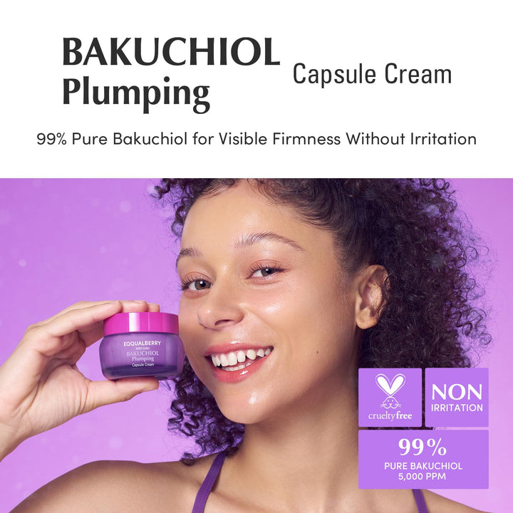 EQQUALBERRY Bakuchiol Plumping Capsule Cream, 50 ml