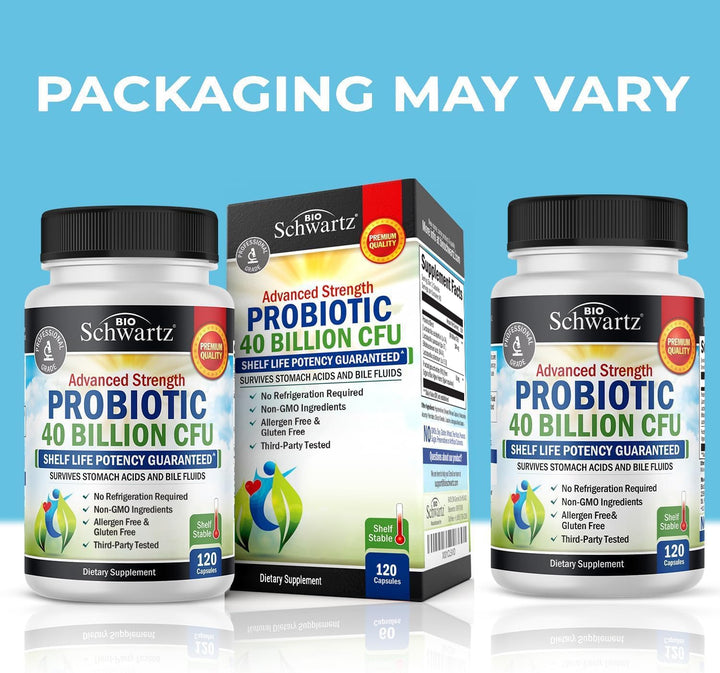 BioSchwartz Probiotic 40 Billion CFU, 120 Count