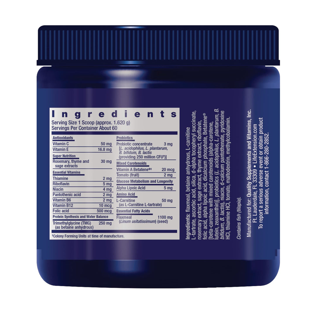 Life Extension Dog Mix, Dog Vitamins and Supplements, 60 Count