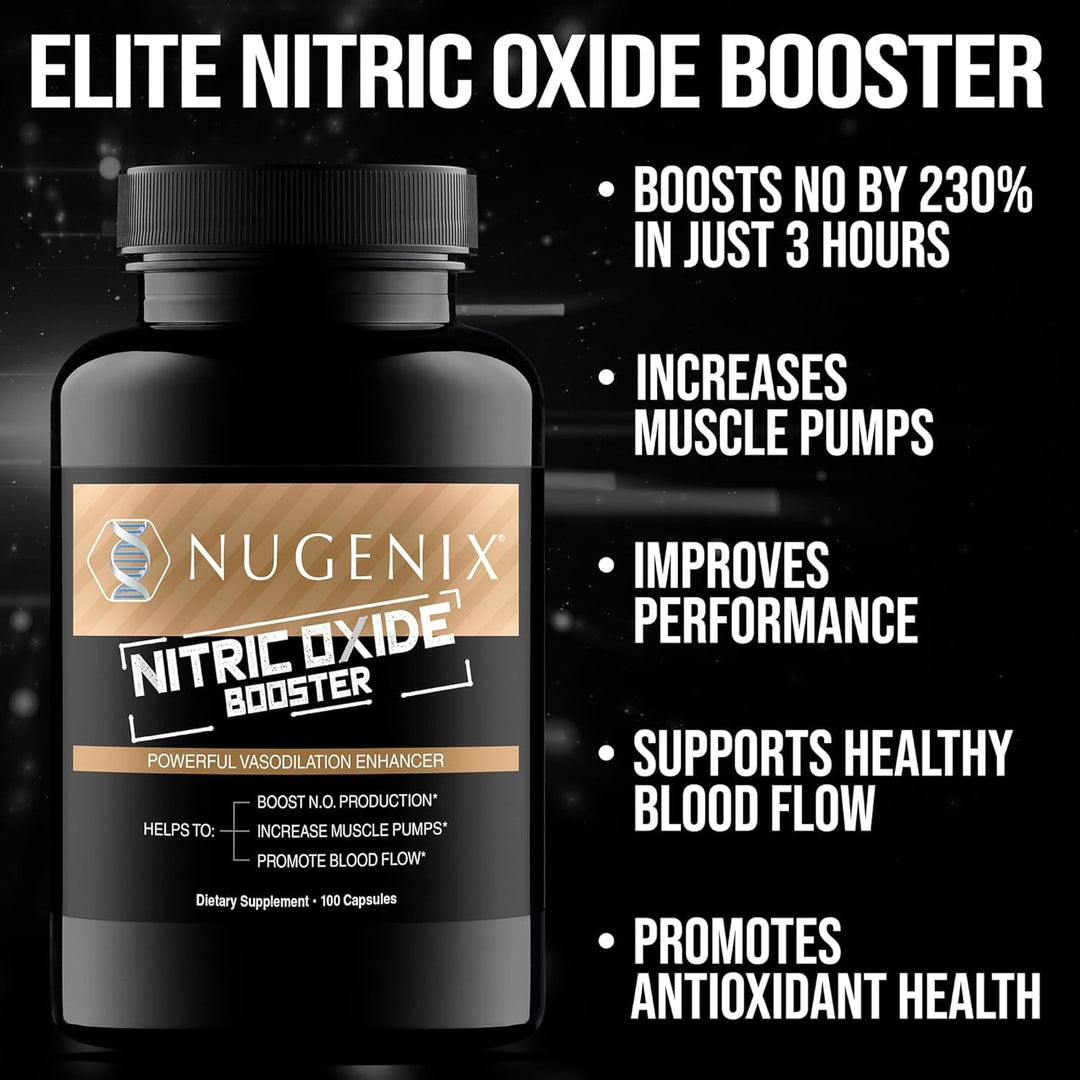 Nugenix Nitric Oxide Booster Supplement, 100 Count