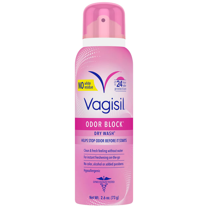 Vagisil Odor Block Dry Spray, Hypoallergenic, 2.6 oz