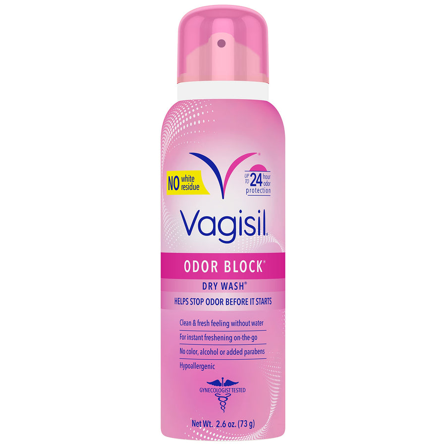 Vagisil Odor Block Dry Spray, Hypoallergenic, 2.6 oz