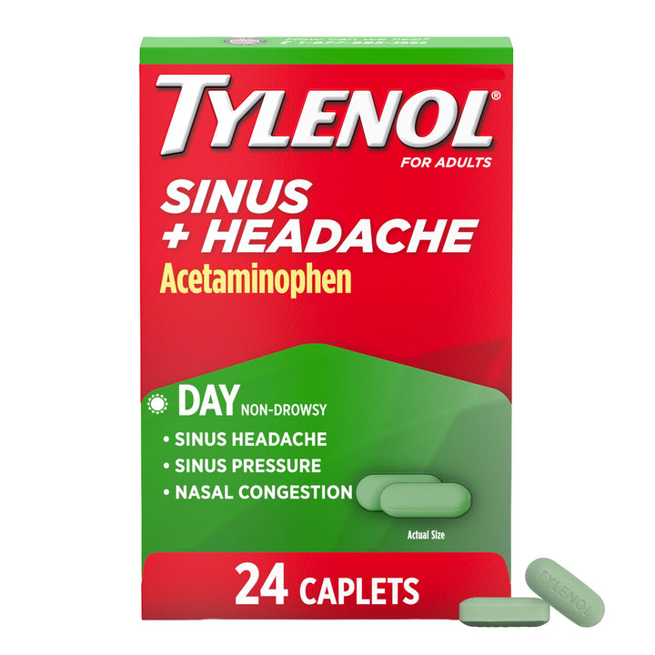 Tylenol Sinus Plus Headache Daytime Caplets, 325 mg, 24 Count