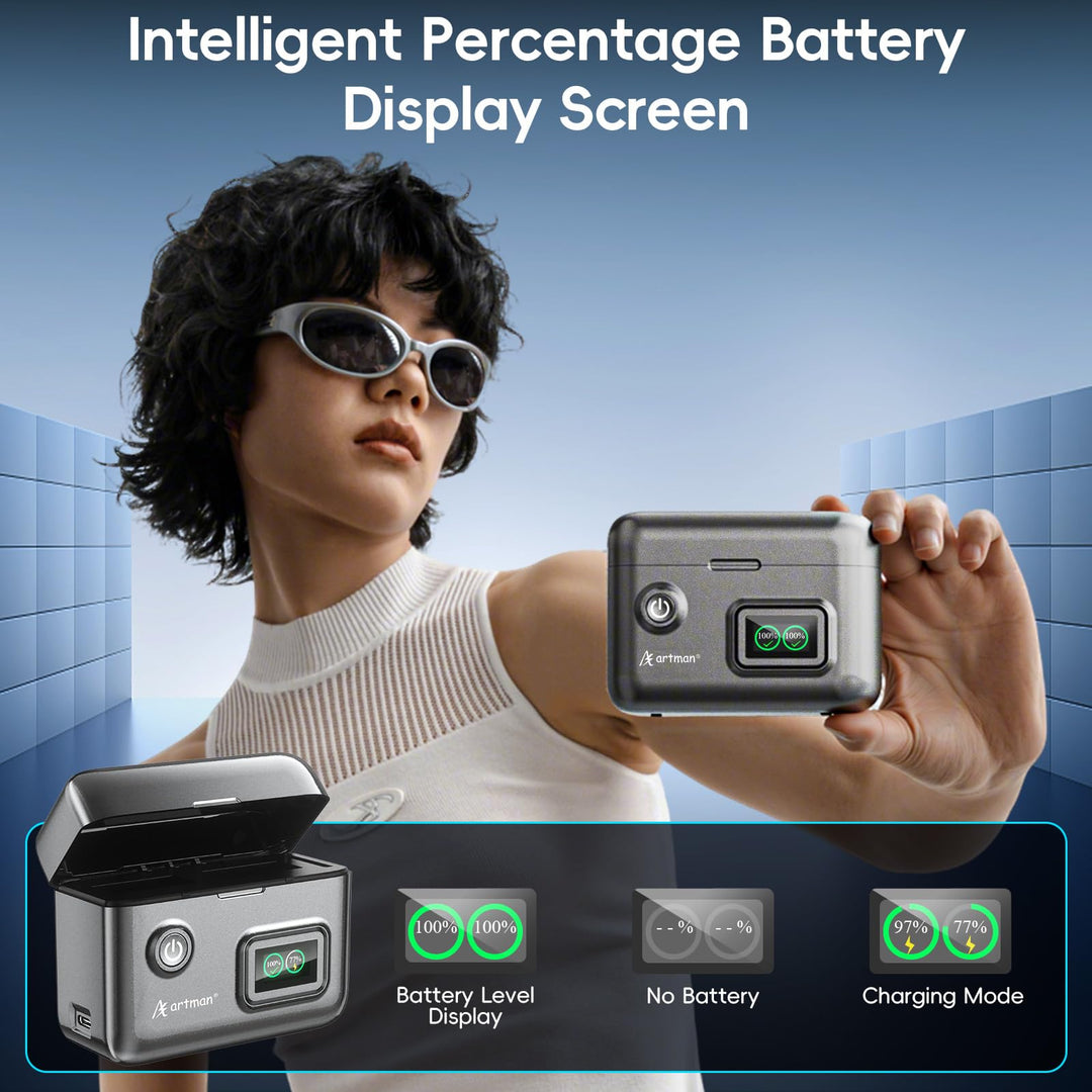 A Artman LP-E17 Battery and Charger, 1500mAh, 2 Count
