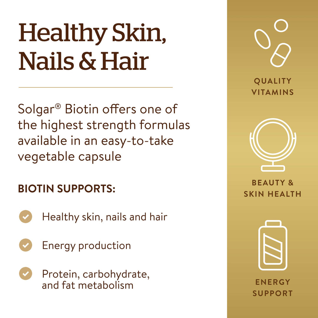 Solgar Biotin 10000 mcg, 120 Count