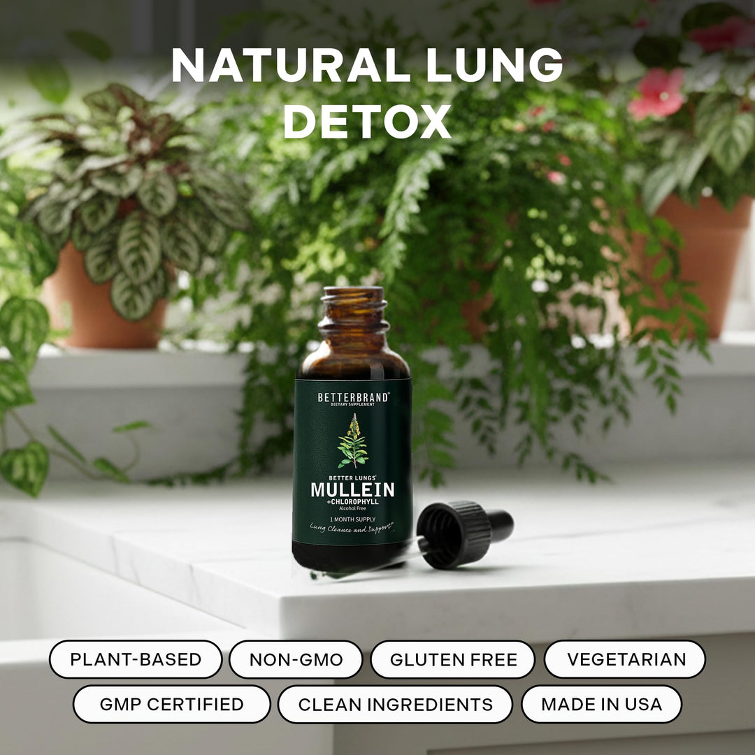 Betterbrand Mullein Drops, Alcohol-Free, Chlorophyll