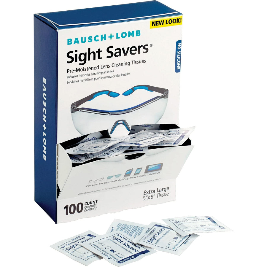 Bausch + Lomb Lens Cleaning Wipes, 100 Count
