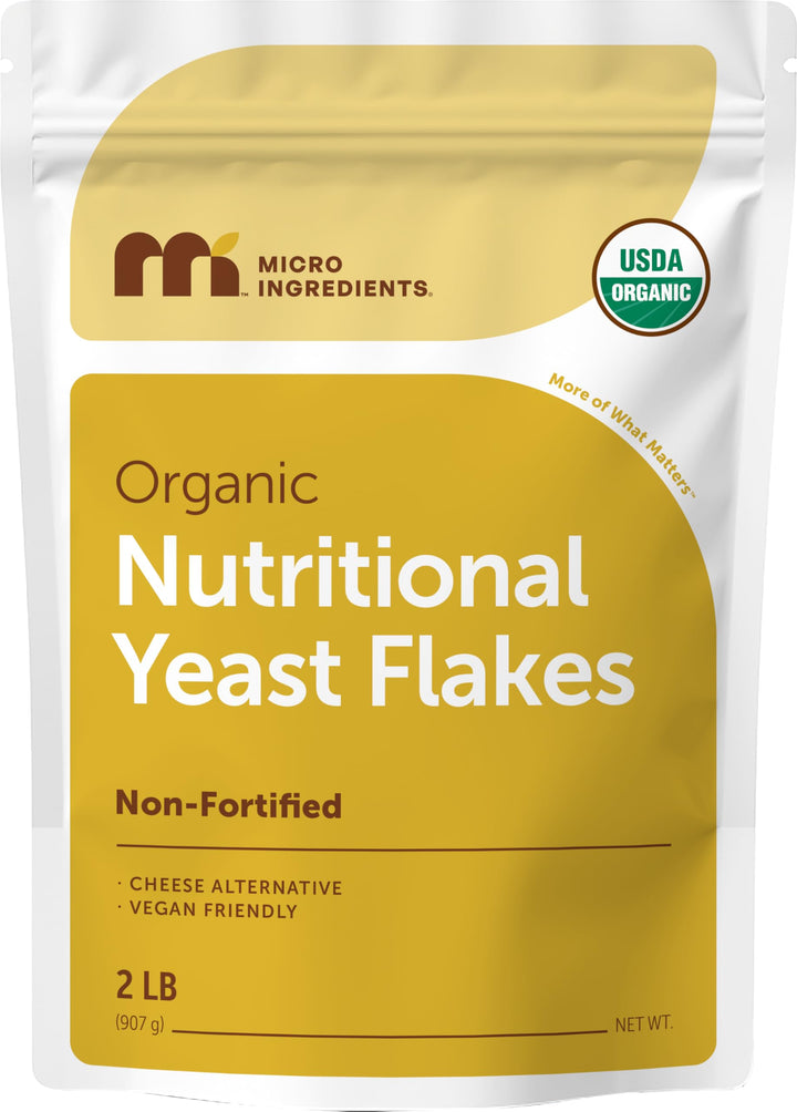 Micro Ingredients Nutritional Yeast Flakes, Organic, 2 lb
