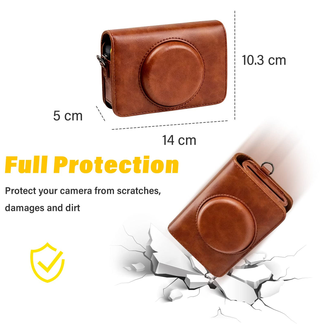 Rieibi Mini Shot 2 Retro Case, PU Leather