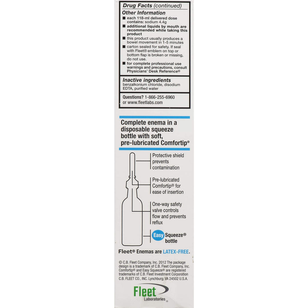 Fleet Adult Enema, 2 Count, Pack of 2