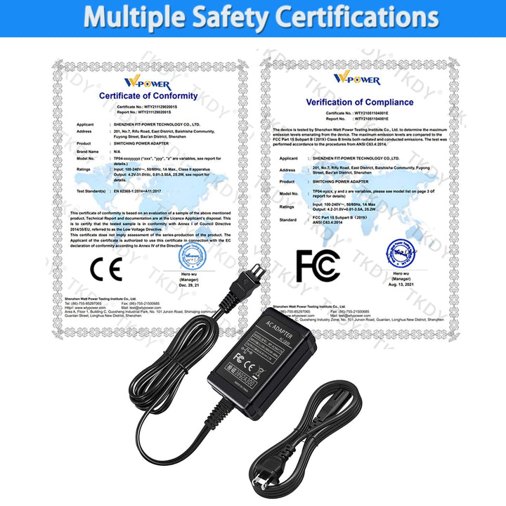 TKDY AC-L200 Camcorder Charger