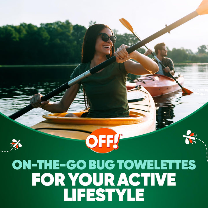 OFF Deep Woods Insect Repellent Towelettes, 12 Count