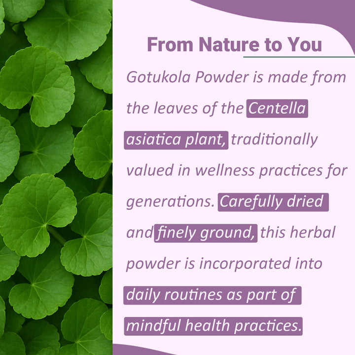 mi nature Gotu Kola Powder, 227 g