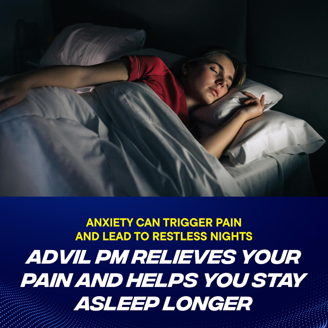 Advil PM Pain Reliever and Nighttime Sleep Aid, 120 Count