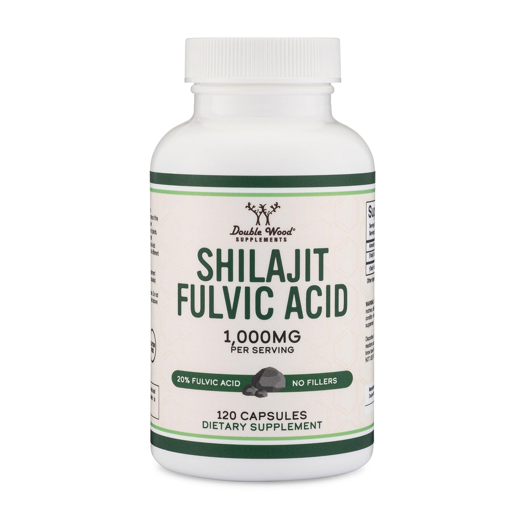 Double Wood Supplements Shilajit, 1,000 mg, 120 Count