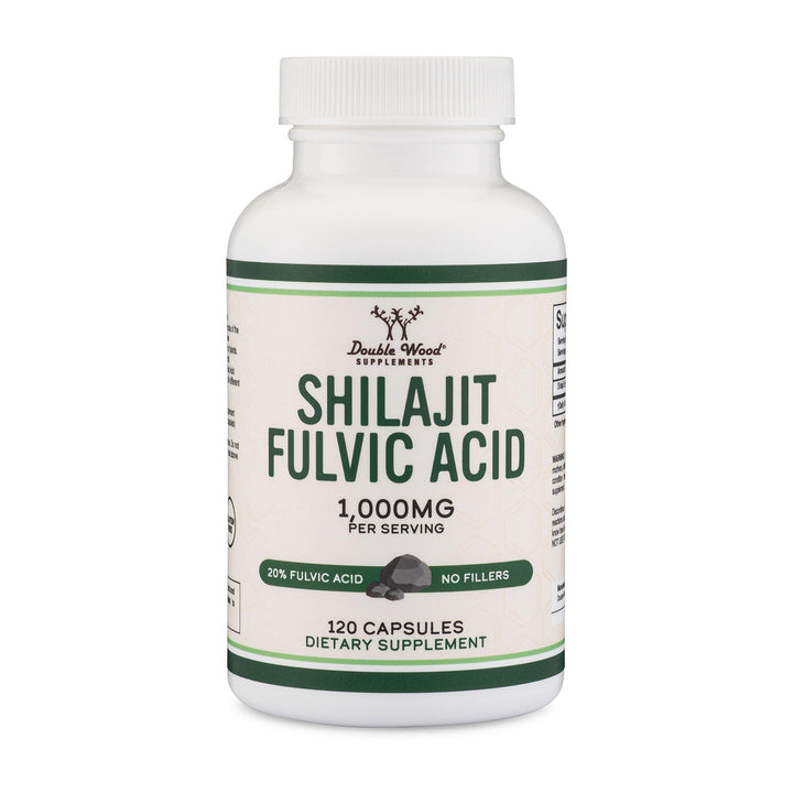 Double Wood Supplements Shilajit, 1,000 mg, 120 Count