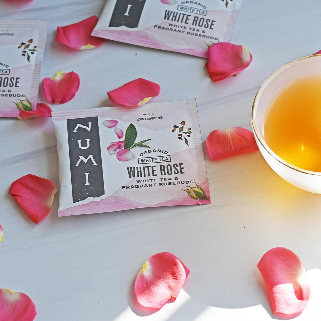 Numi Organic White Rose Tea, 16 Count