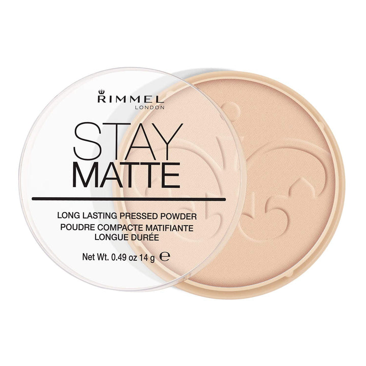 Rimmel Stay Matte Pressed Powder, Peach Glow, 0.49 oz