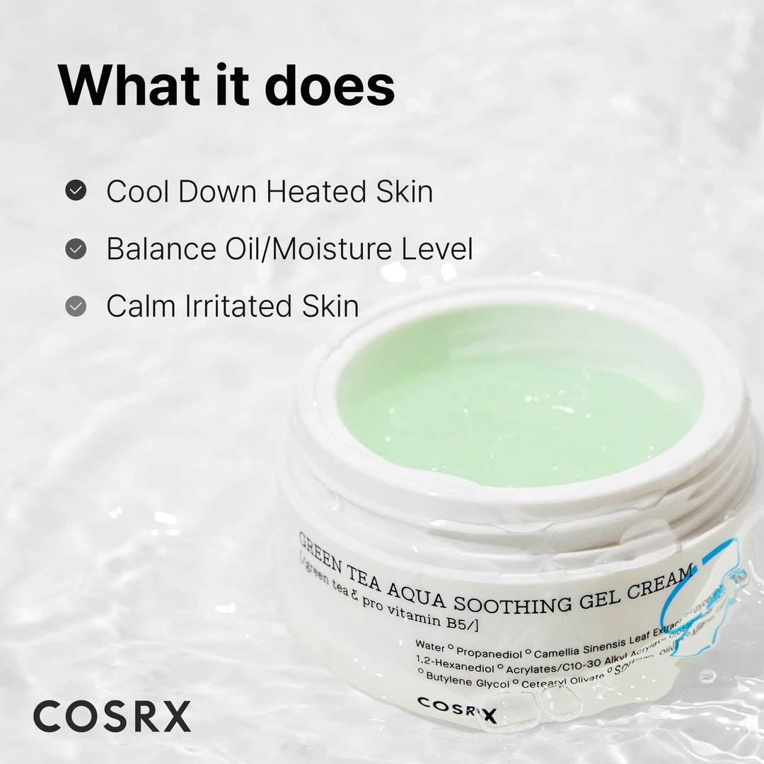 Cosrx Hydrium Green Tea Aqua Soothing Gel Cream, 50 g