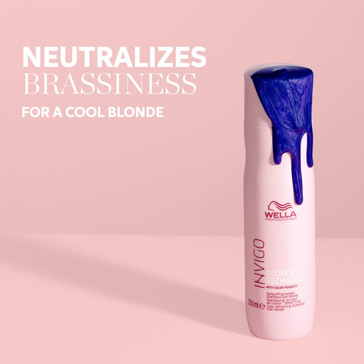 Wella Professionals Invigo Blonde Recharge Color Refreshing Shampoo, 1 l