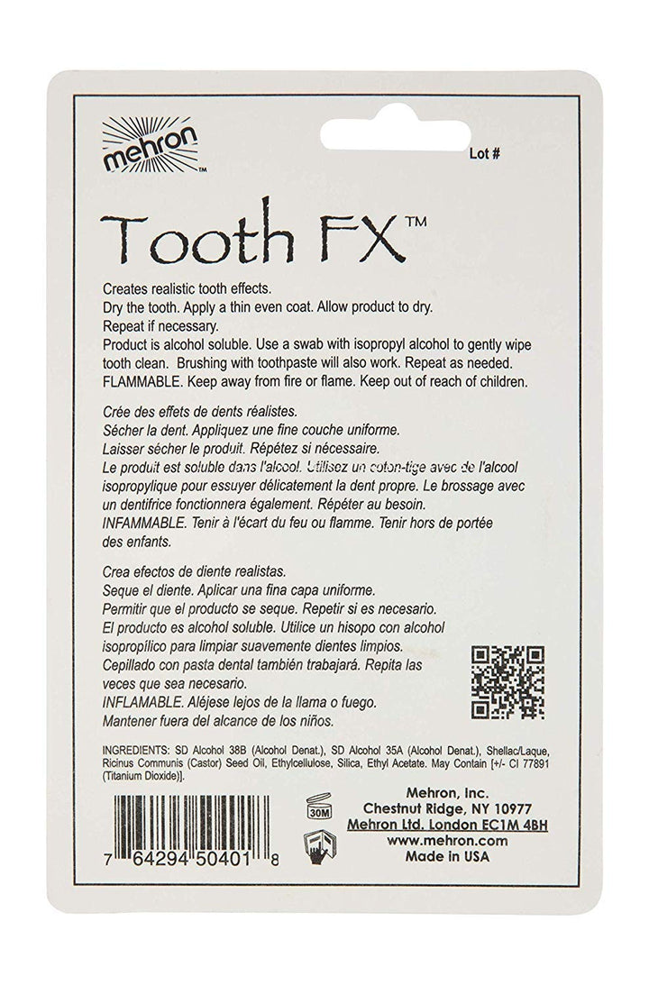 Mehron Tooth FX White, 0.125 oz